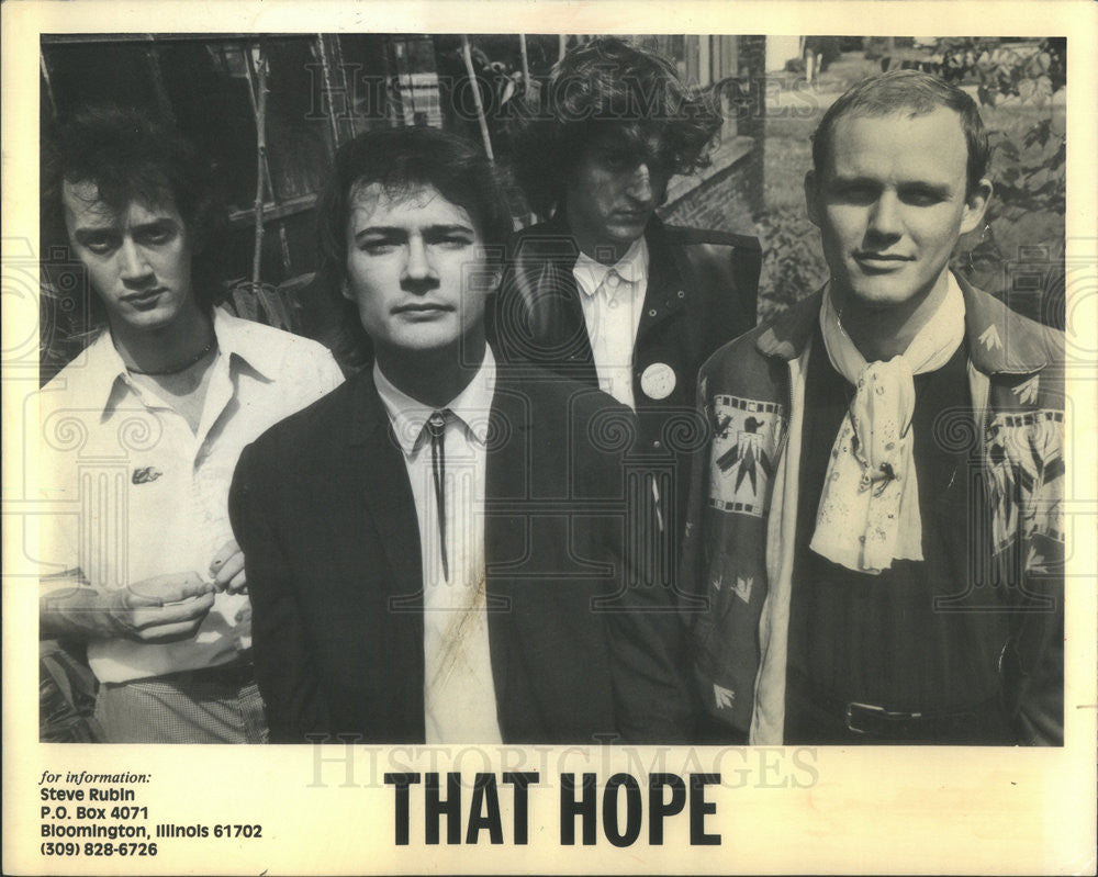 1985 Press Photo That Hope (Musicians) - Historic Images