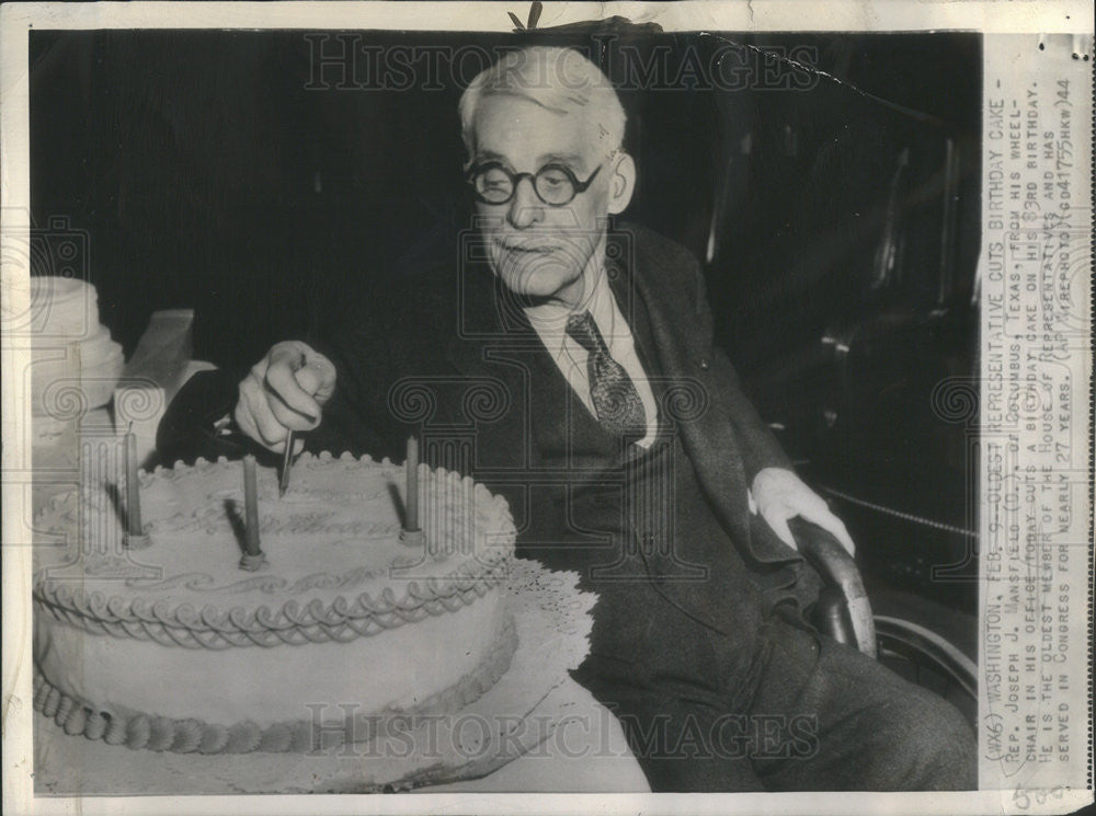 1944 Press Photo Joseph Mansfield American Politician - Historic Images