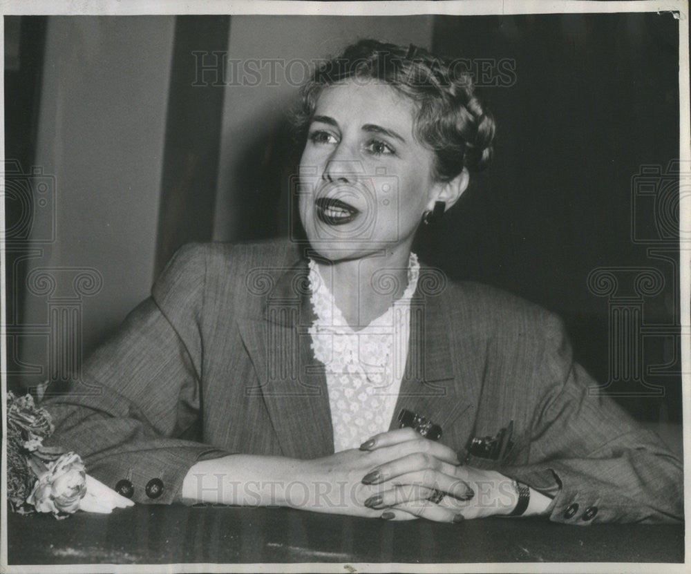 1944 Press Photo Clare Boothe Luce American Playwright Republican Politician - Historic Images