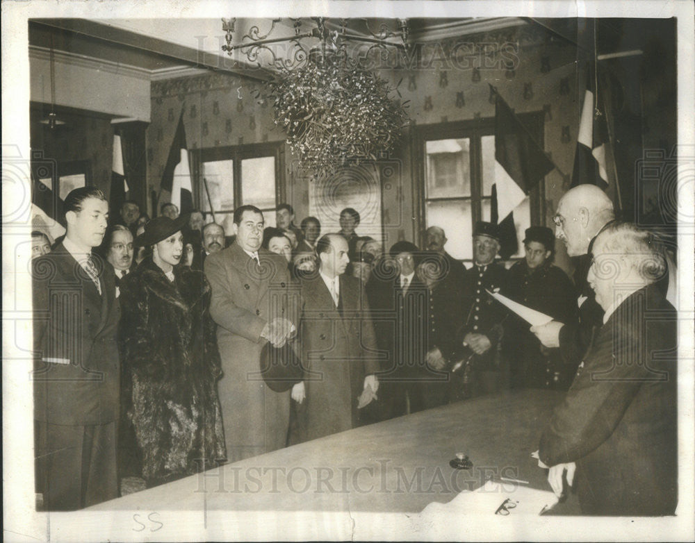 1937 Press Photo Jean Lyons French Industrialist - Historic Images