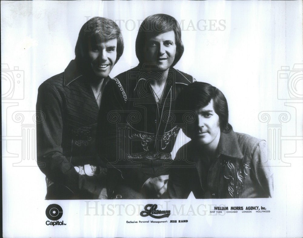 1974 Press Photo Pop Music&#39;s The Lettermen: Jim Pike, Tony Butula &amp; Gary Pike - Historic Images