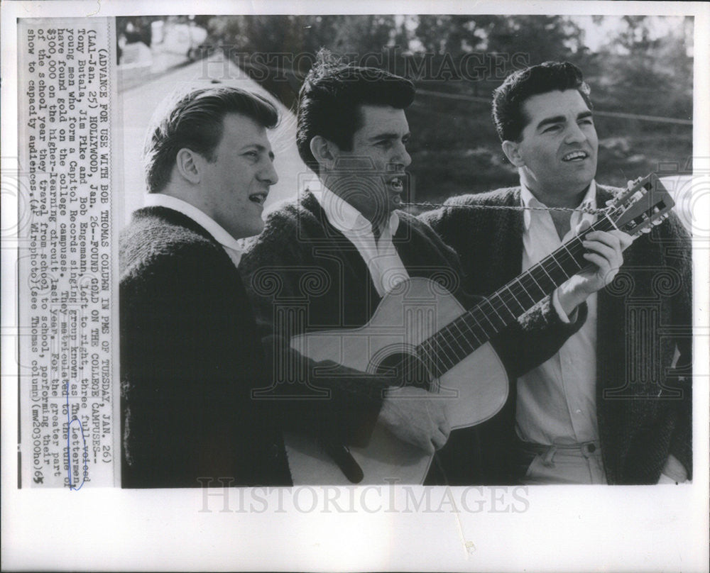 1965 Press Photo Lettermen American Pop Music Trio - Historic Images