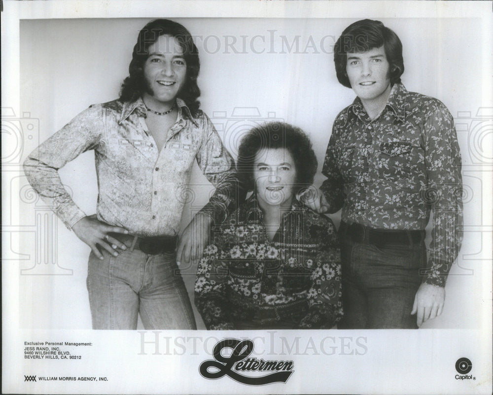 Undated Press Photo Lettermen American Pop Music Vocal Trio - Historic Images