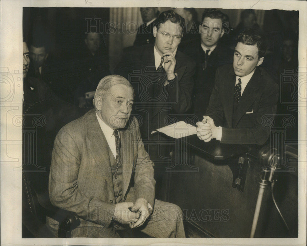 1940 Press Photo Charles Sethness In Safety Court With Attorney William McCarthy - Historic Images