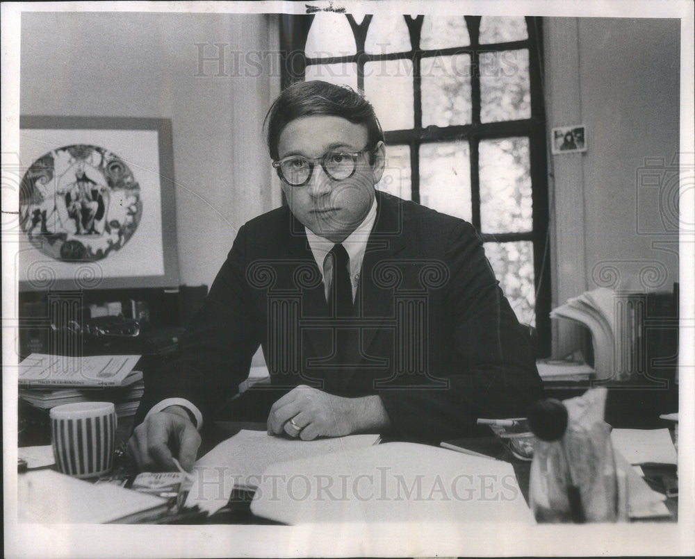 1968 Press Photo Dr. Anthony Platt Research Fellow Univ of Chicago - Historic Images