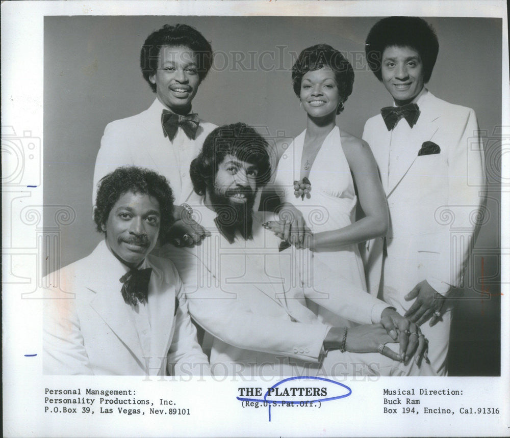 1976 Press Photo The Platters - Historic Images