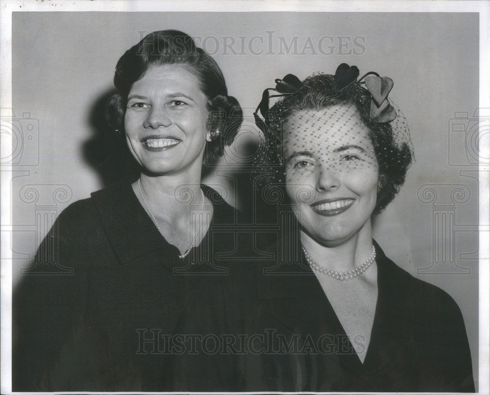 1958 Press Photo Mrs. Robert Preble Jr. Chicago Society - Historic Images