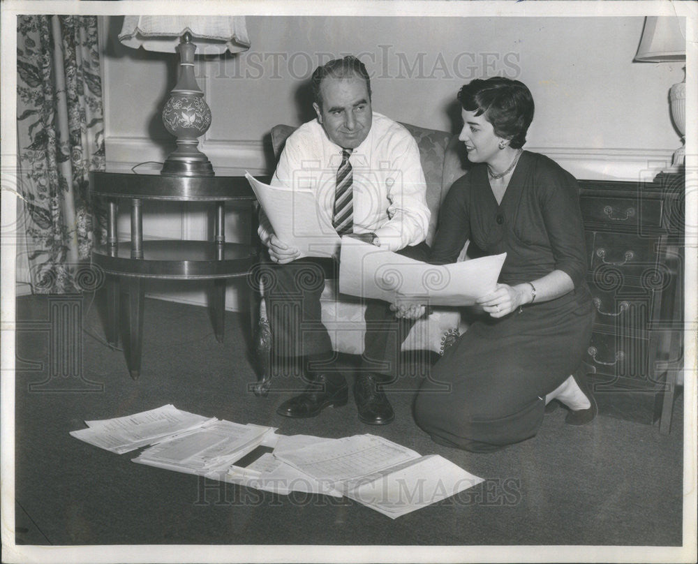 1955 Press Photo Michael H Prendergast, N.Y. state chairman Dem. committe - Historic Images