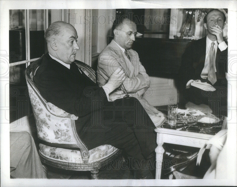 1942 Press Photo Hubert Pierlot Belgium Prime Minister Exiled New York Regis - Historic Images