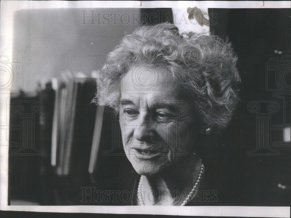 1967 Press Photo Bessie Louise Pierce Professor Emeritus Chicago University - Historic Images