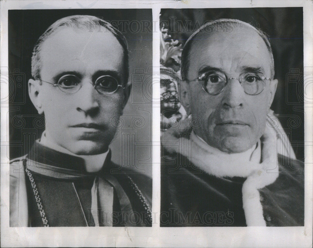 1954 Press Photo Papal Secretary Eugenio Cardinal Pacelli - Historic Images