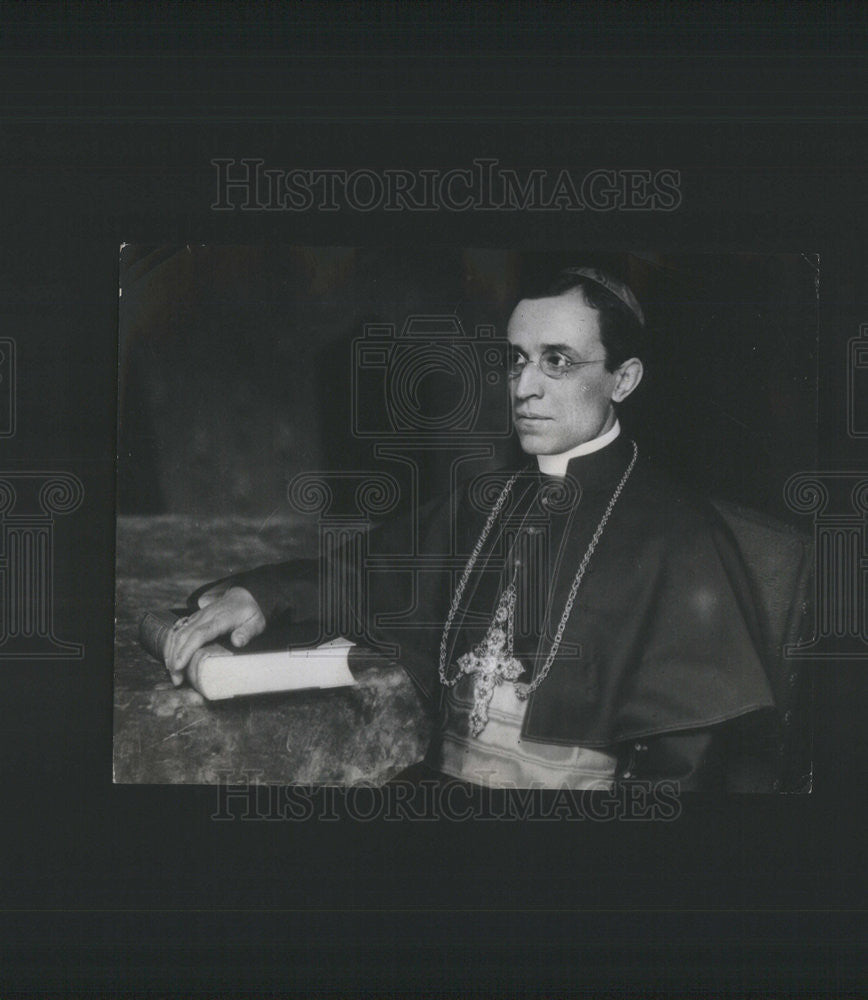 Press Photo Cardinal Pacelli, Pope XII - Historic Images