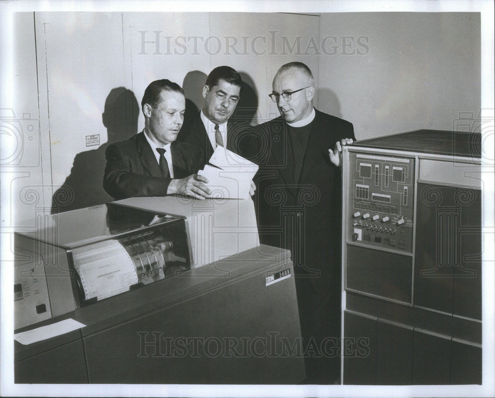 Undated Press Photo Henry Cuthbert, James Gilbo, Brother Pius Xavier - Historic Images