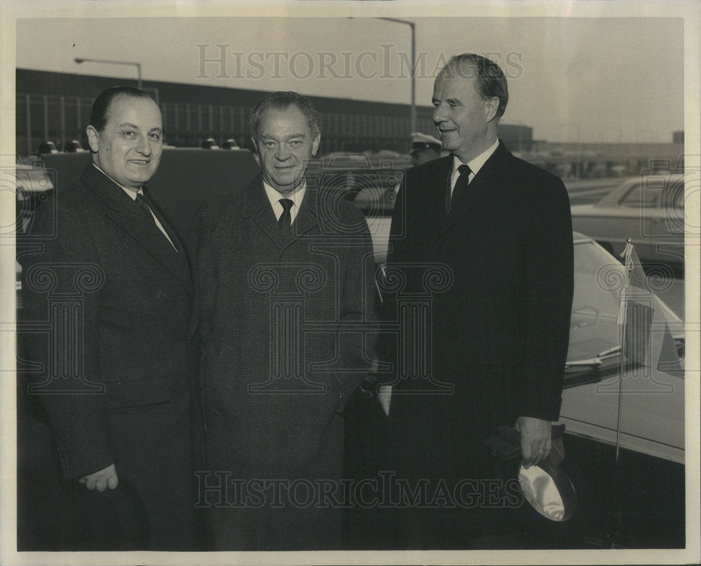 1965 Press Photo Sweden Minister of Foreign Affairs, Torsten Nilsson In Chicago - Historic Images