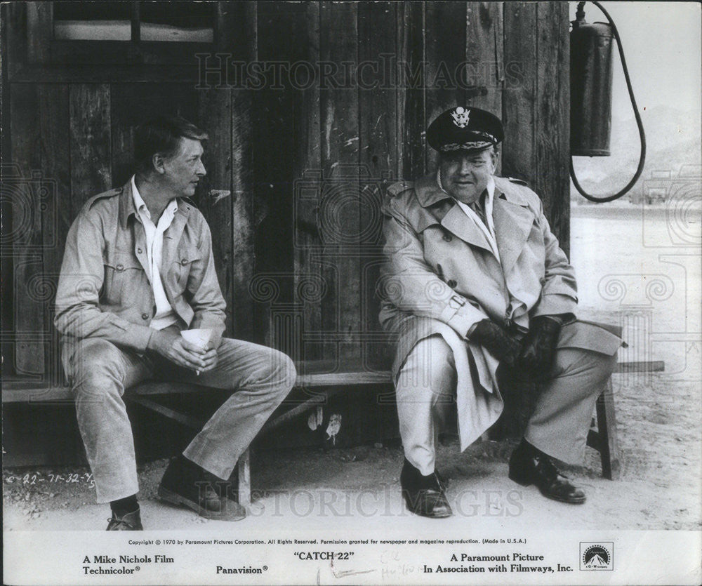 1970 Press Photo Mike Nichols Orson Welles Catch 22 - Historic Images