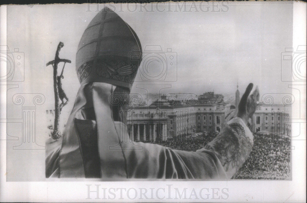 1965 Press Photo Pope Paul VI at the Vatican - Historic Images