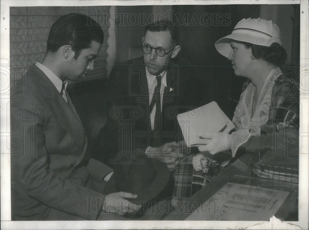 1934 Press Photo Louis Rude Payne Killed His Mother And Brother In LA - Historic Images