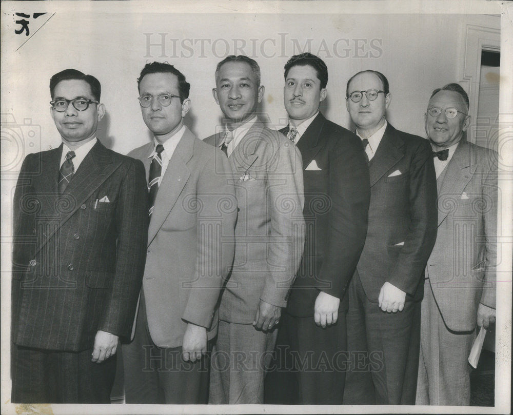 1948 Press Photo World YMCA Youth Conference Attendees In Chicago, David Tim Hla - Historic Images