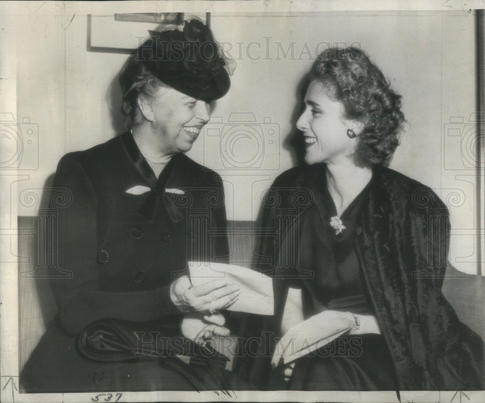 1945 Press Photo Franklin Roosevelt Representative Clare Booth Luce - Historic Images