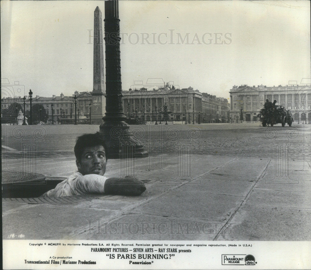 1966 Press Photo Roger Pierre from a scene in &quot;Is Paris Burning?&quot; - Historic Images