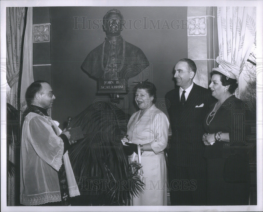 1955 Press Photo Rev. Armando Pieri, Mrs. Salvatgore Ferrara, Dr. Pietro - Historic Images