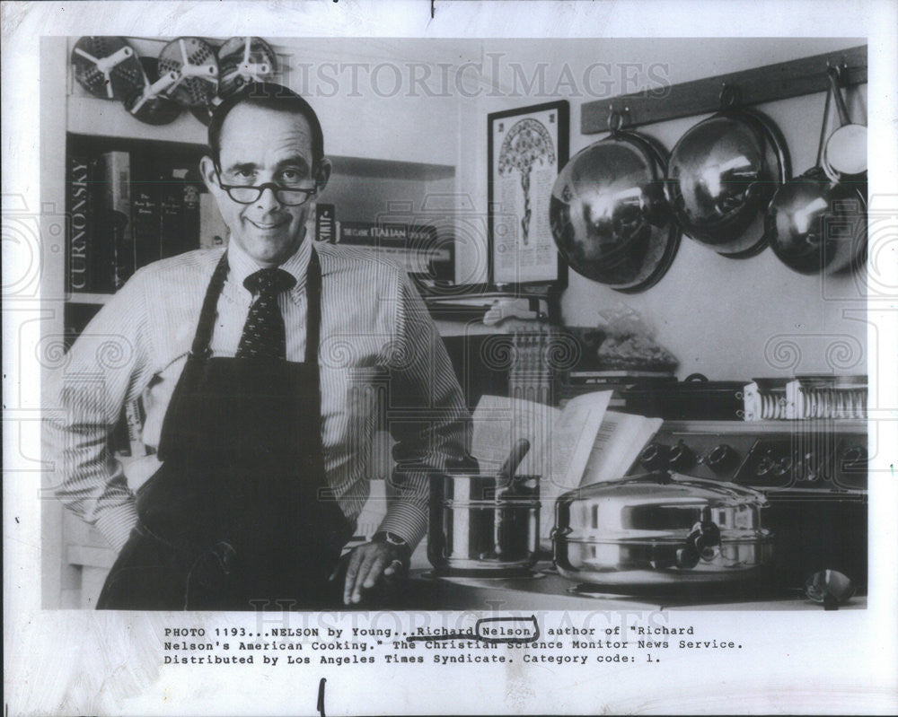 1983 Press Photo Richard Nelson, author of &quot;Richard Nelson&#39;s American Cooking&quot; - Historic Images