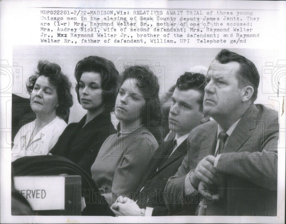 1962 Press Photo Mrs Ray Welter Sr,Audrey Nickl,Mr &amp; Mrs Ray Welter Jr - Historic Images