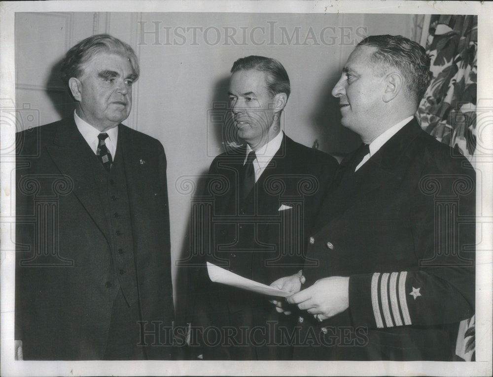 1947 Press Photo United Mine Workers Union Leaders John Lewis And Thomas Murrary - Historic Images