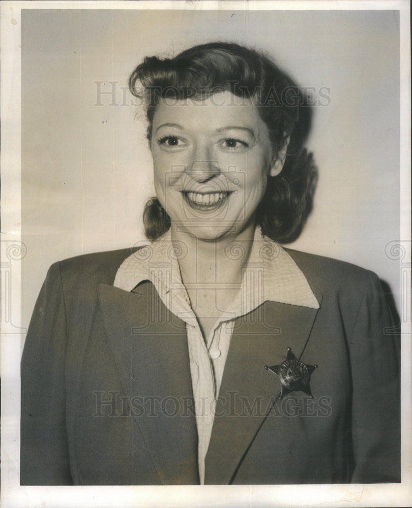 1953 Press Photo Billie Peacock Deputy Sheriff - Historic Images