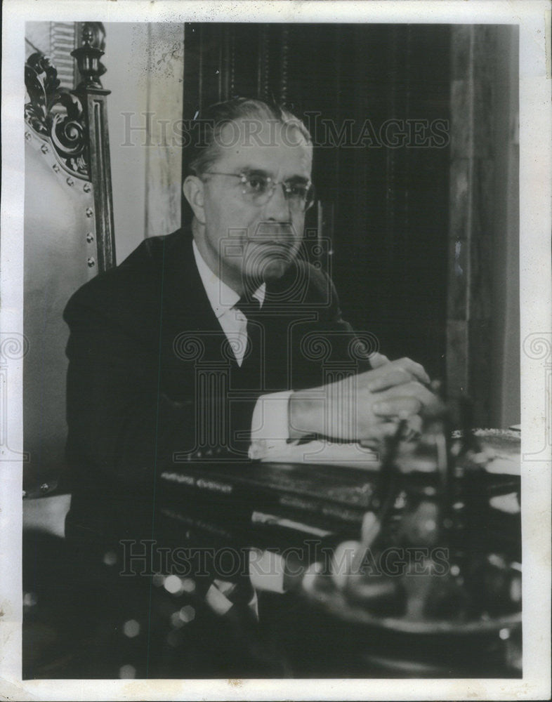 1963 Press Photo Victor paz estenssoro pres. of republic of Bolivia - Historic Images