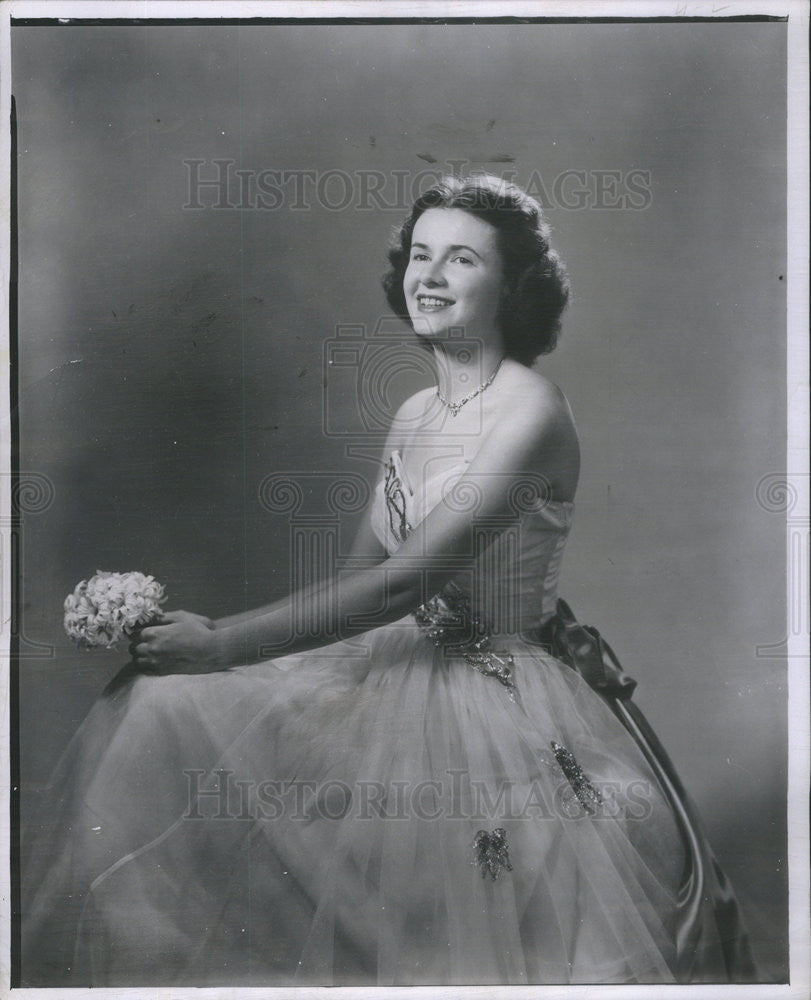 1951 Press Photo Emily Peacock,socialite - Historic Images