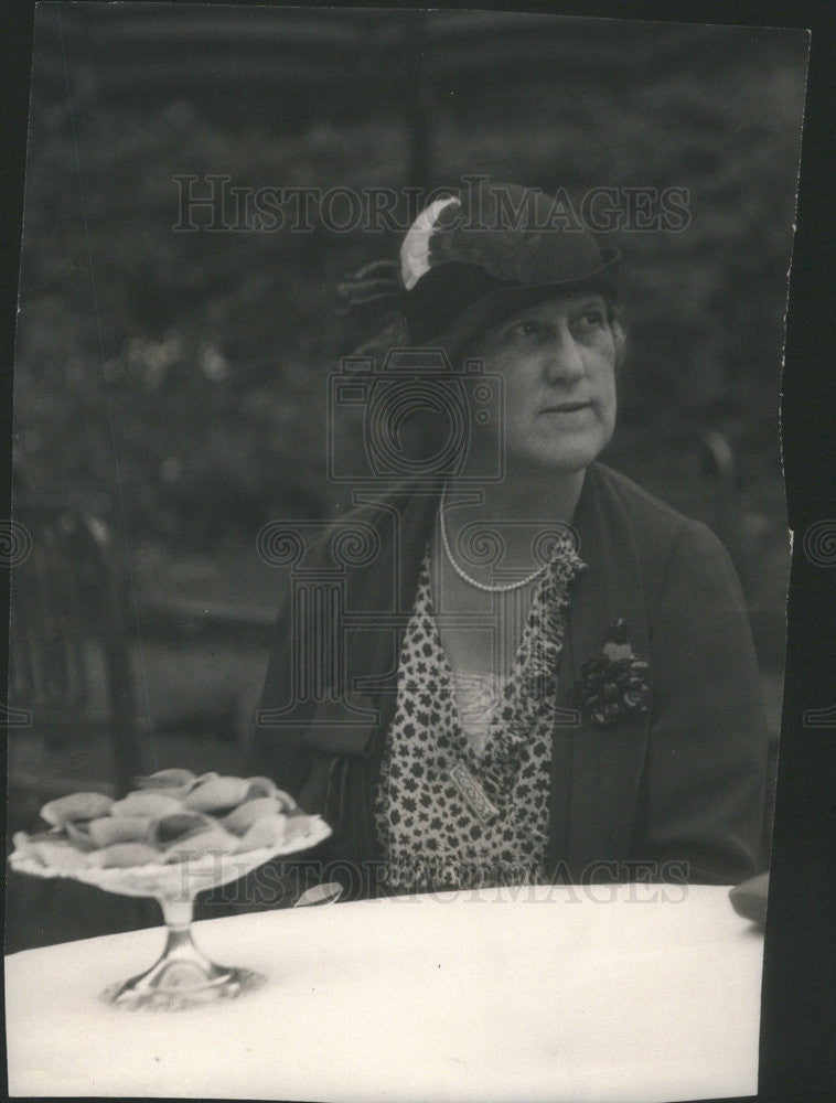 1931 Press Photo Mrs Walter Peacock at home - Historic Images