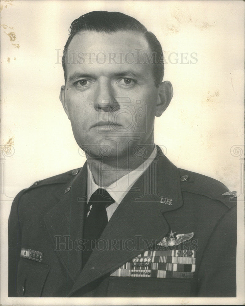 1956 Press Photo Colonel John R. Murphy, decorated air force commander. - Historic Images