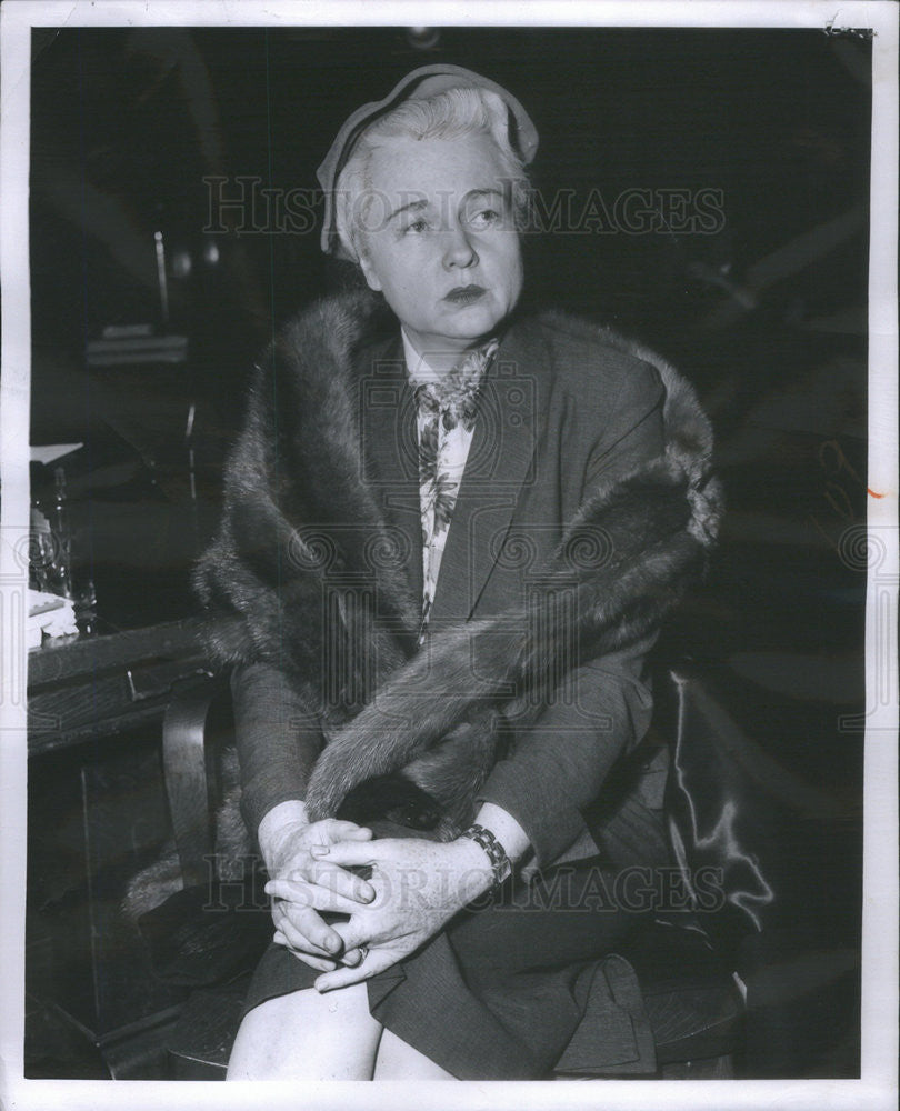 1960 Press Photo Mrs. Inez McDonald Neale on witness stand in Superior Court - Historic Images