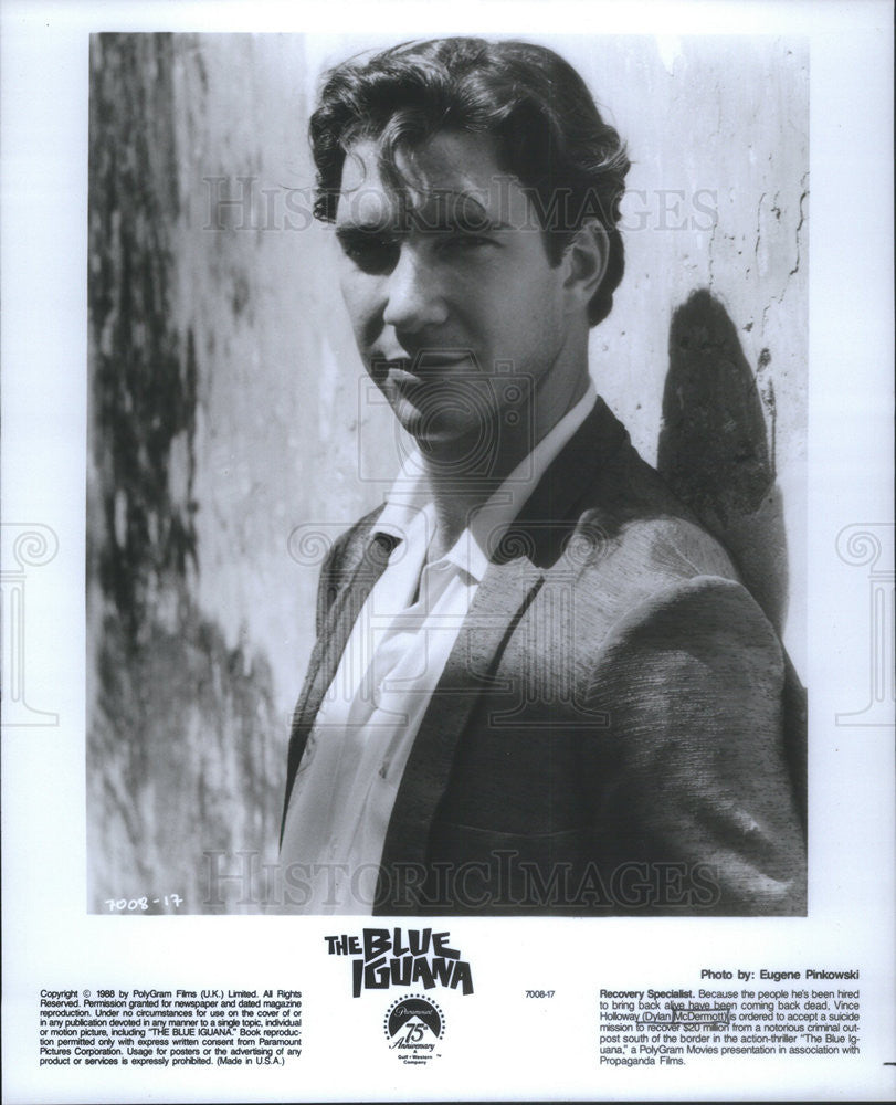 1988 Press Photo The blue Iguana Dylan Mcdermott actor - Historic Images