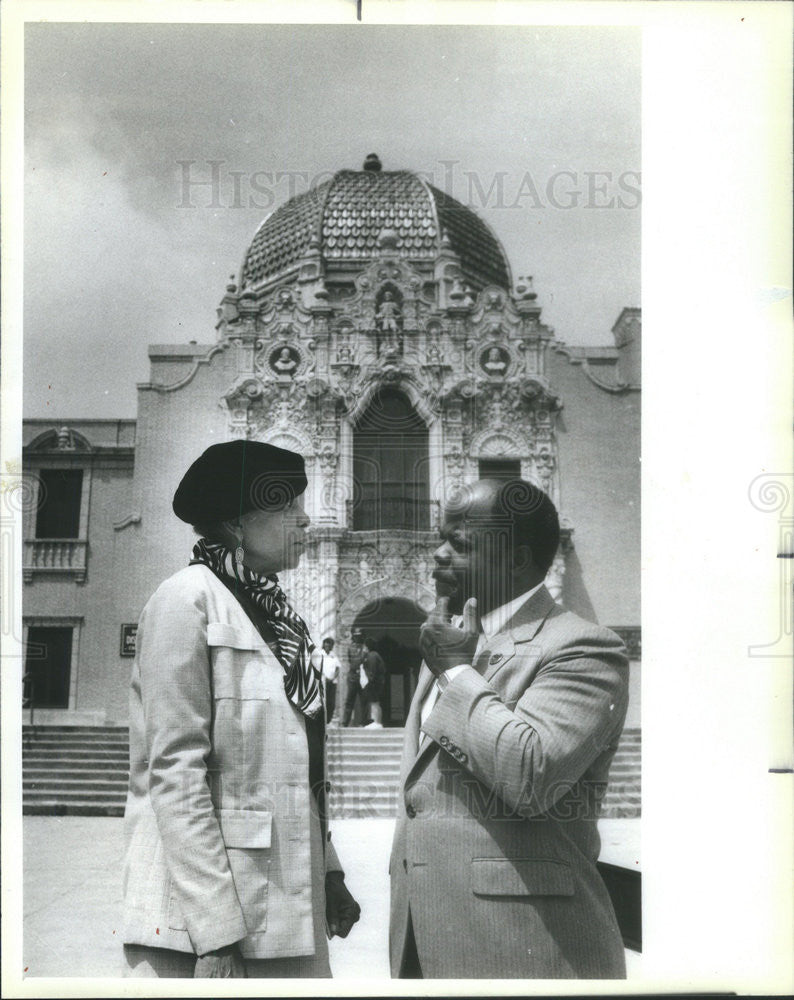 1986 Press Photo Jesse D. Madison Executive Vice President Chicago Park District - Historic Images