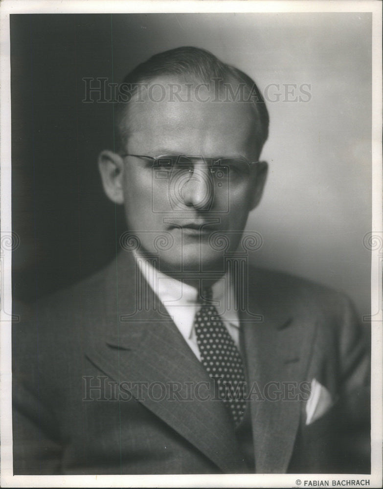 1949 Press Photo Walter Madigan, VP of Northern Trust Co. - Historic Images