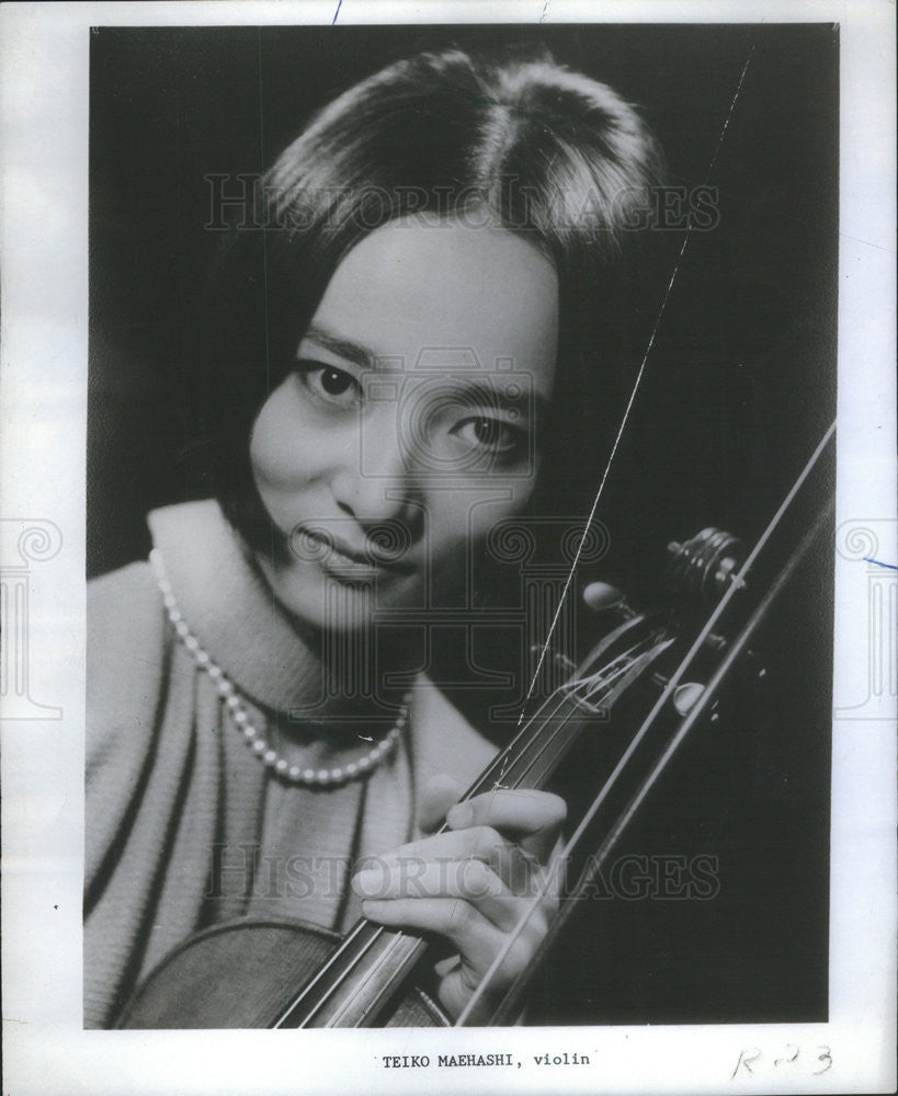 Press Photo Violin player Teiko Maehashi - Historic Images