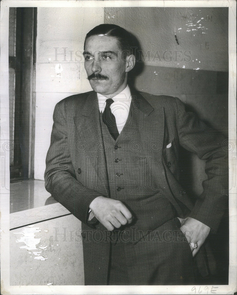 1939 Press Photo Homer Maerz Leader Of the &quot;Silver Shirts&quot; At Trial Of Members - Historic Images