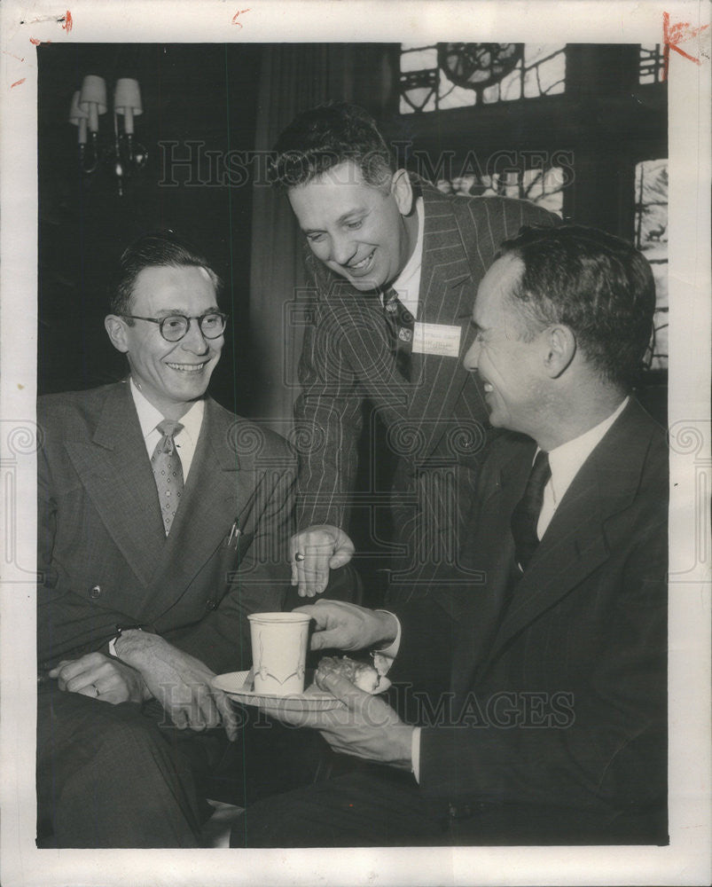 1953 Press Photo Rev EF Manthei,Rev C Fosberg,Rev Dr R Hazelton - Historic Images