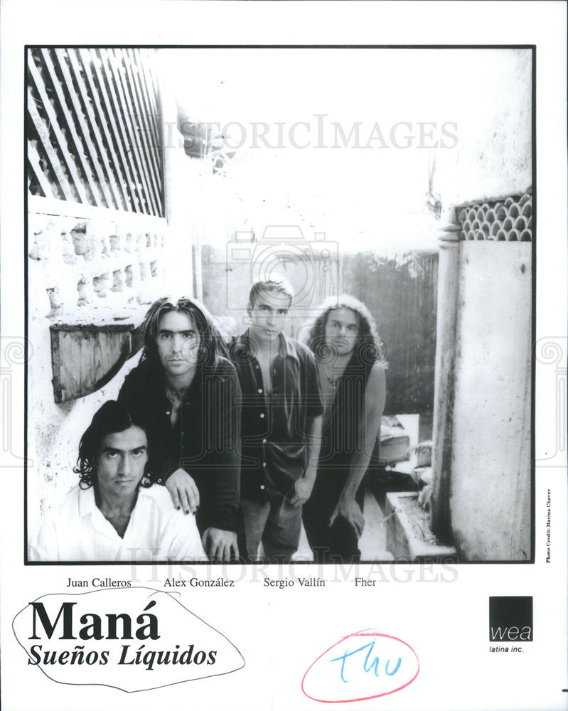 Press Photo Mana Suenos Liquidos,musical group - Historic Images