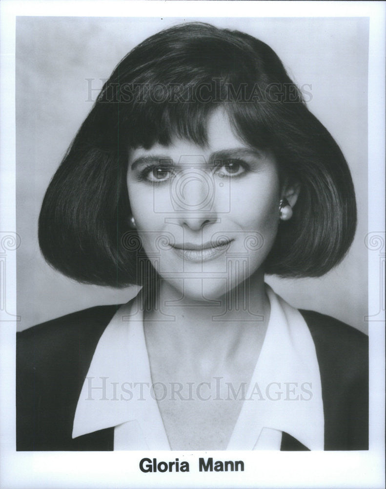 Press Photo Gloria Mann,producer,reporter - Historic Images