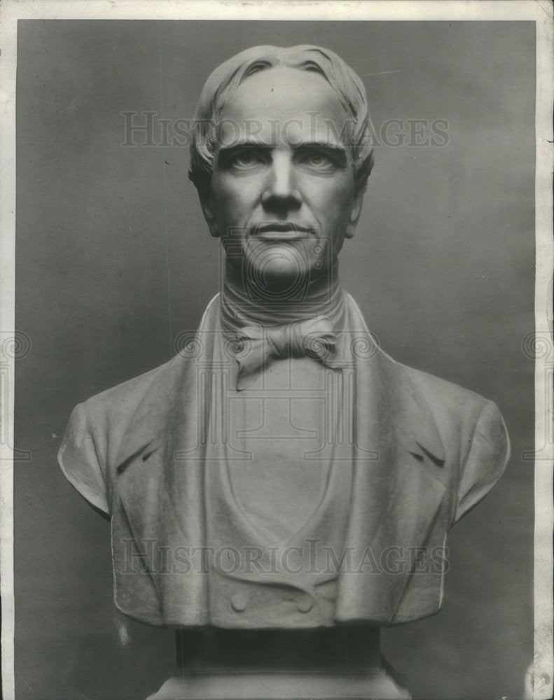 1930 Press Photo Bust of Horace Mann by AA Weinman - Historic Images