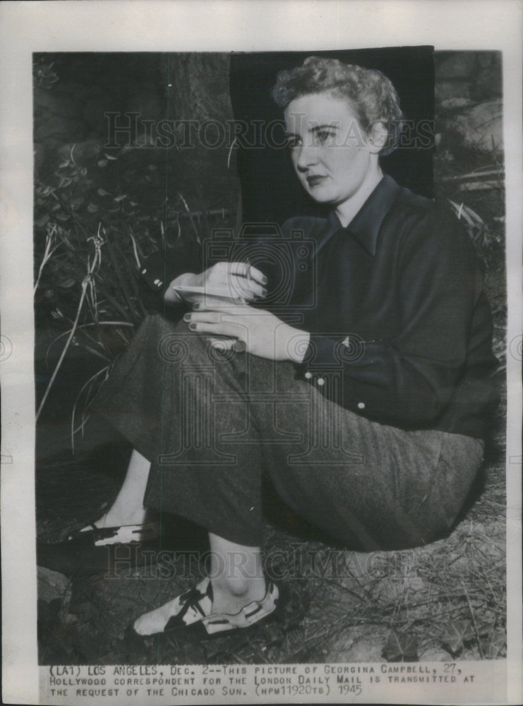 1945 Press Photo Georgina cambell - Historic Images