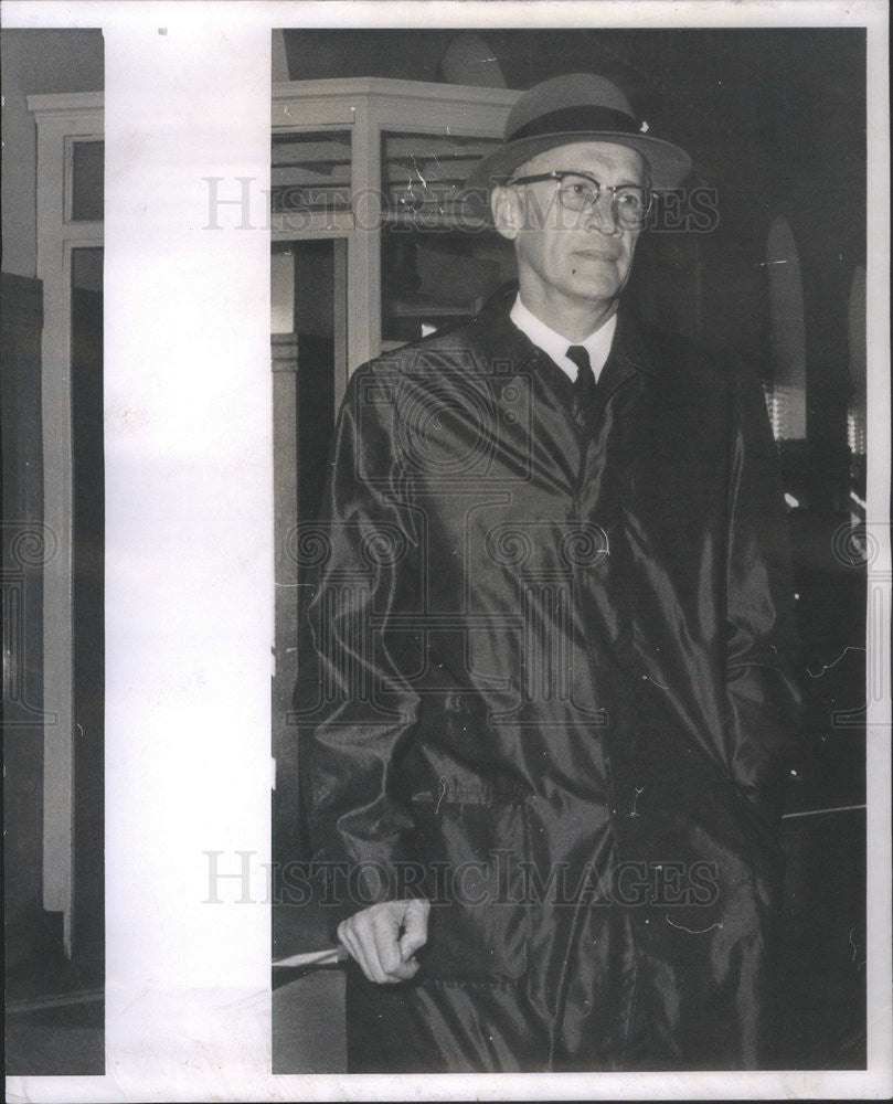 1962 Press Photo Lake County Ill Sheriff Peter Mandich - Historic Images