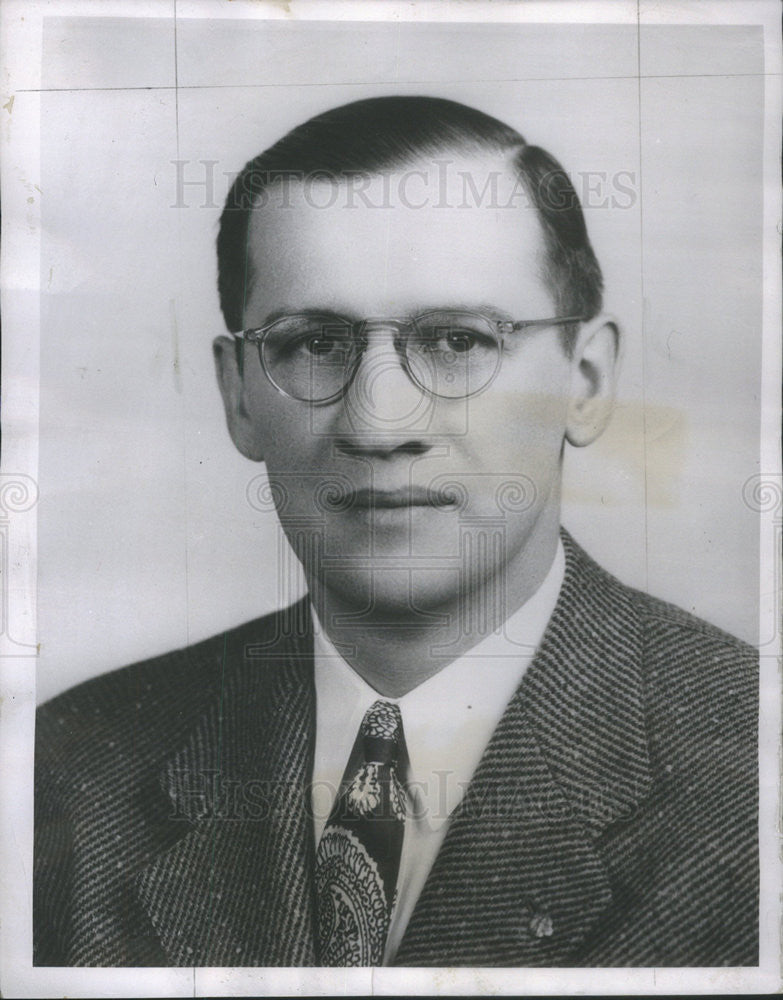 1951 Press Photo Peter Mandich Mayor of Gary Indiana - Historic Images