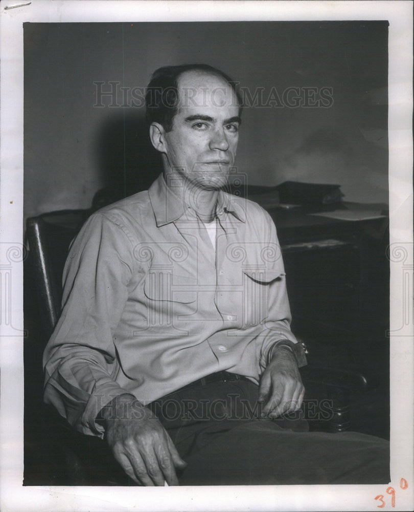 1956 Press Photo Alfred Manning,burglary suspect - Historic Images