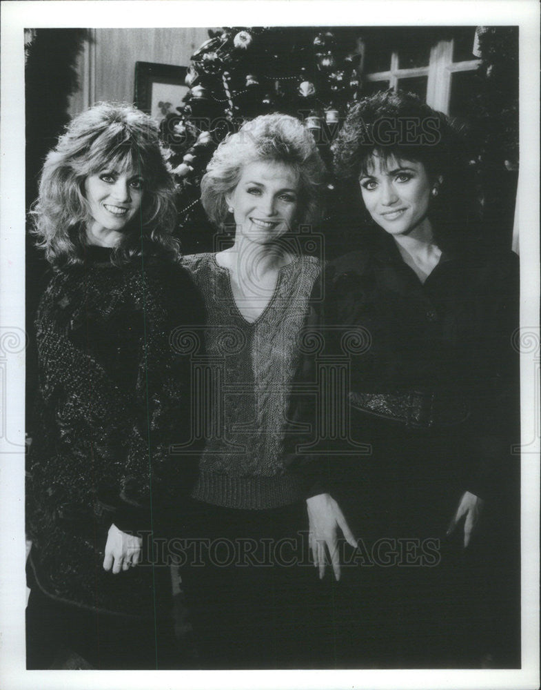 1986 Press Photo Barbara Mandrell and sister&#39;s Irlene and Louise - Historic Images