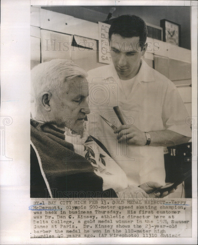 1964 Press Photo Terry McDermott Dr. Dan C. Kinsey - Historic Images