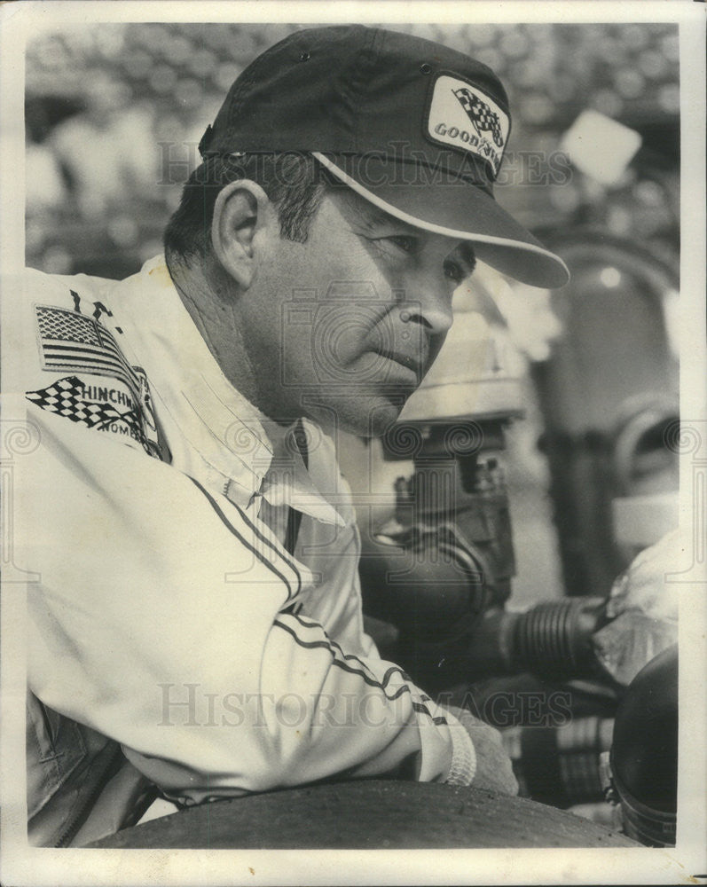 1971 Press Photo Roger McCluskey Race Car Driver Stock Sprint Champ Cars - Historic Images